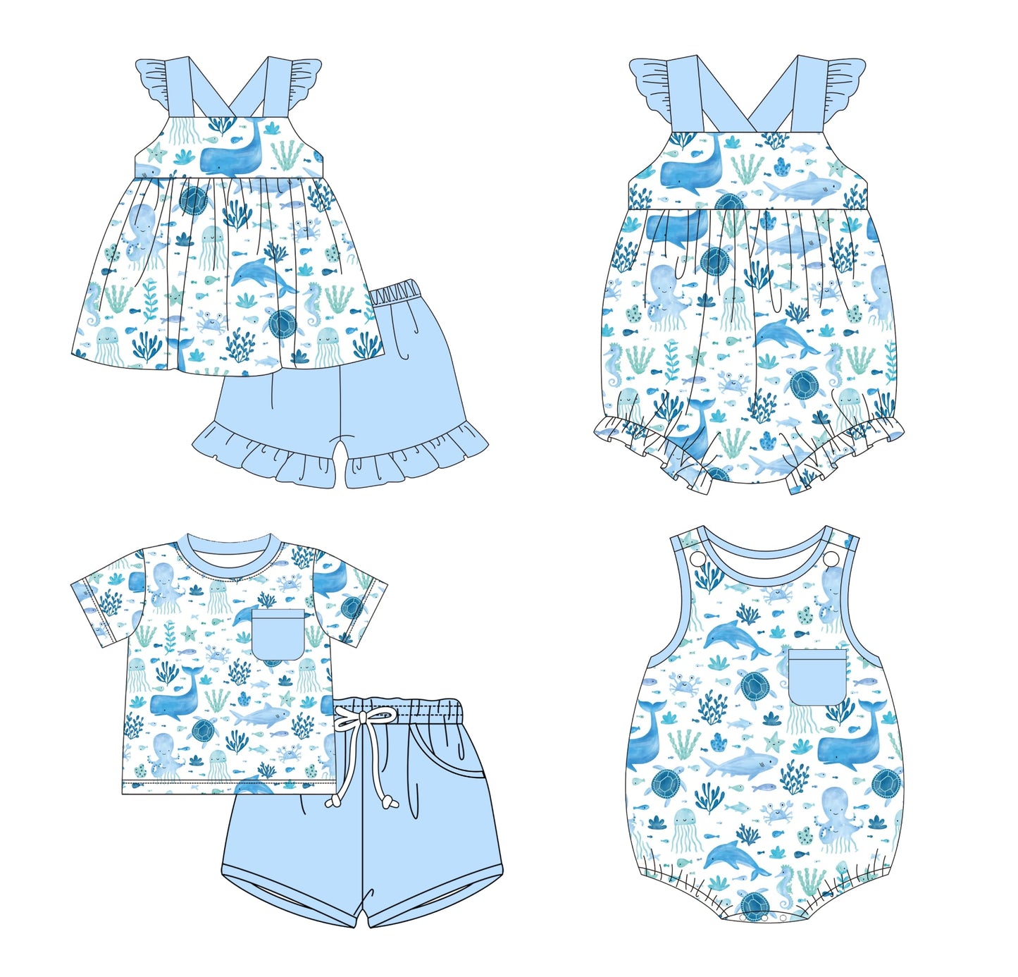 Blue Underwater Collection - ETA early May