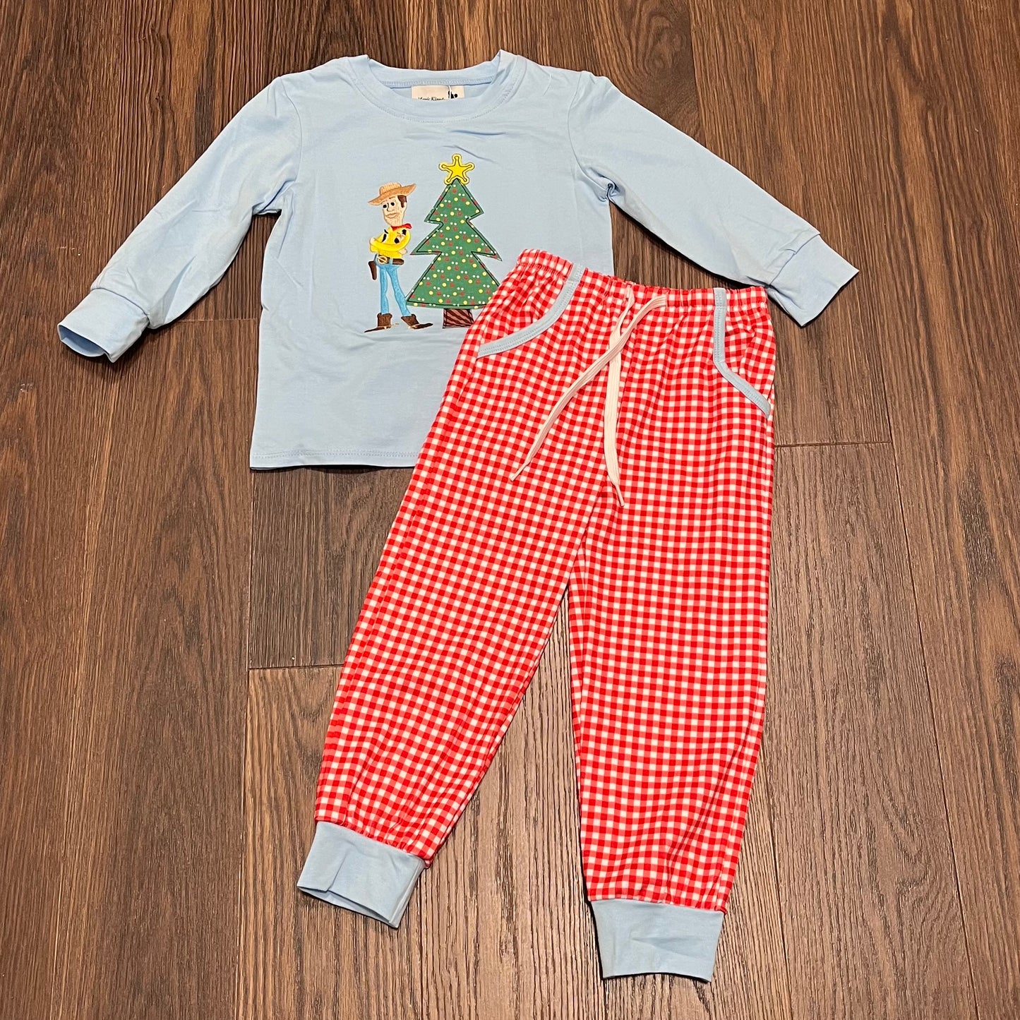 Woody Christmas Appliqué Boy Set