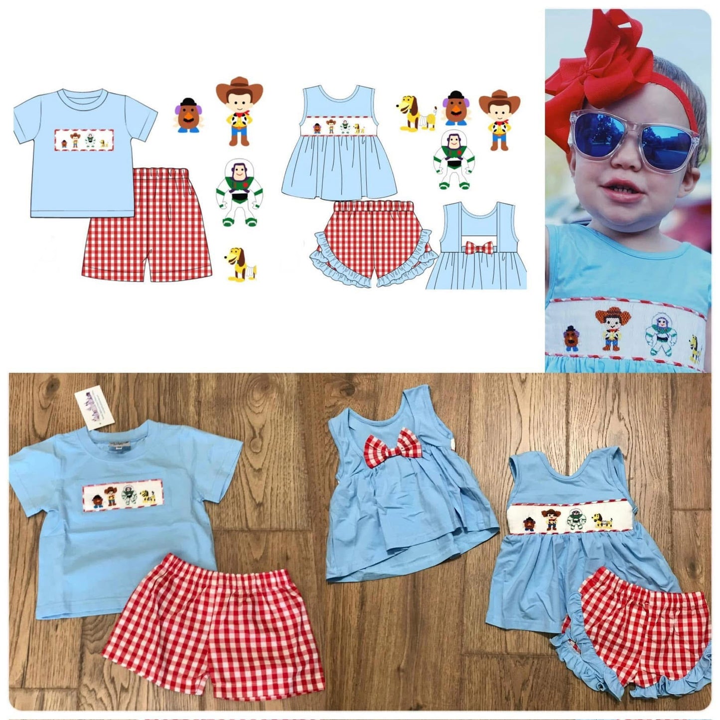 Toy Story Smocked Sets PO58 - ETA mid June