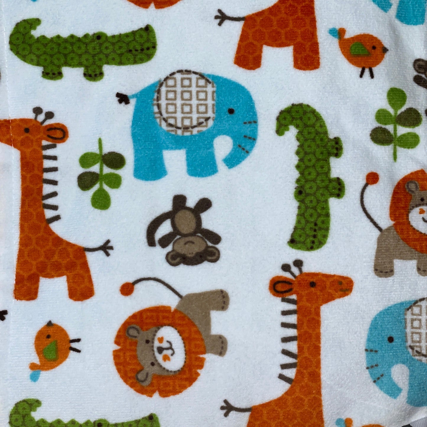 Minky Dot Plush Baby Blanket - Wild Safari