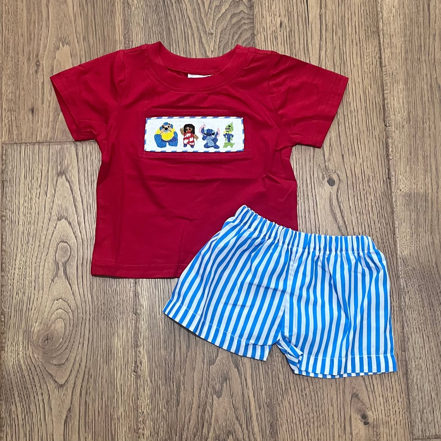 LILO and Stitch Smocked Boy Set PO56