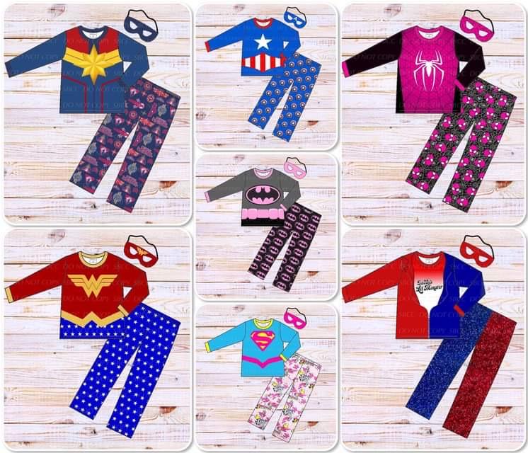 Superhero Loungewear Set - Pink Spider