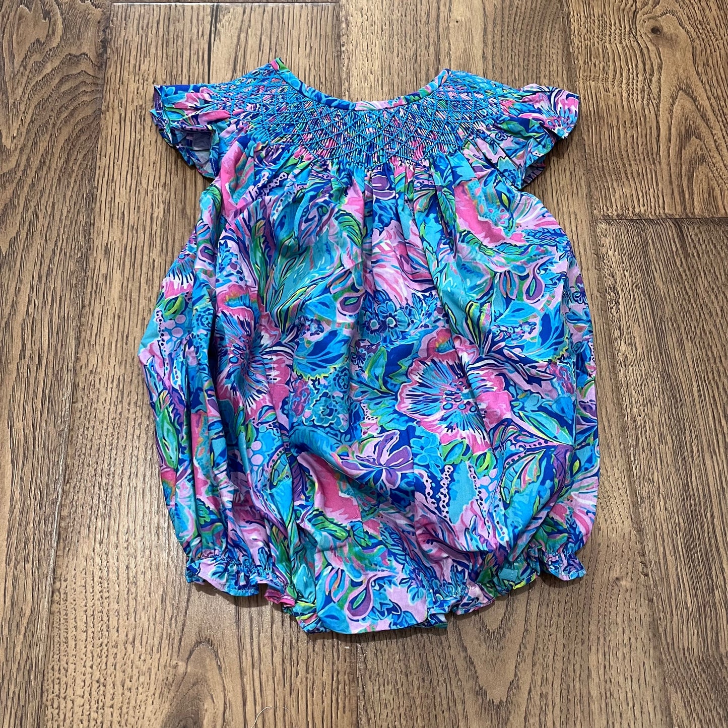 Tropical Aqua Smocked Bubble PO52