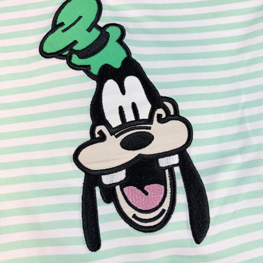 Green Dog Appliqué Boy Shirt