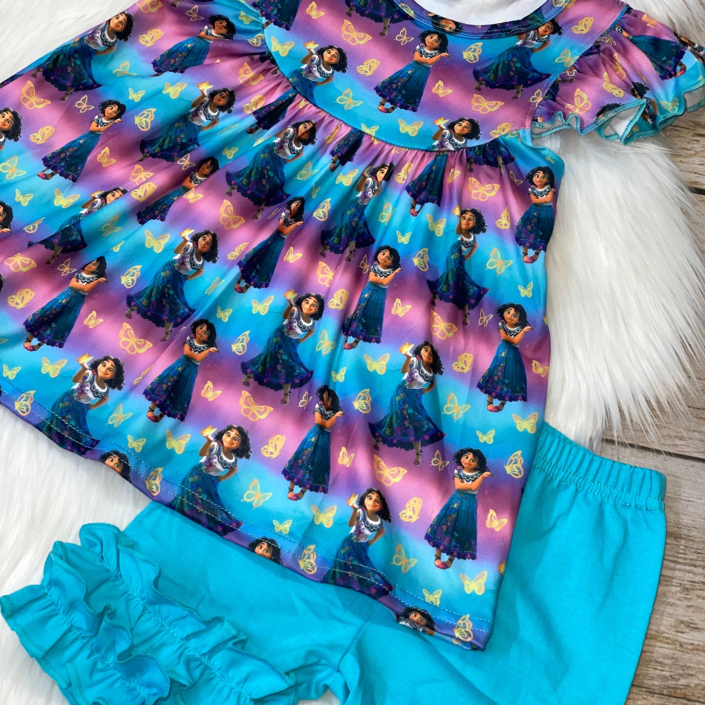 Blue Miracle Movie Magical Girl Pearl Short Set