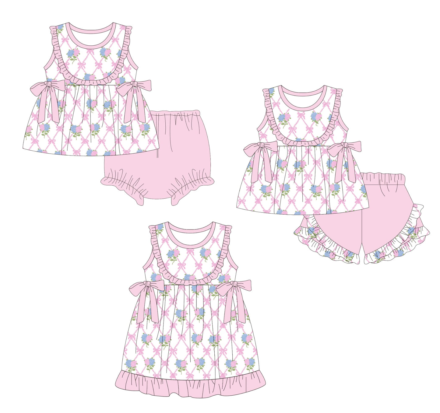 Bow and Hydrangeas Collection - ETA early July