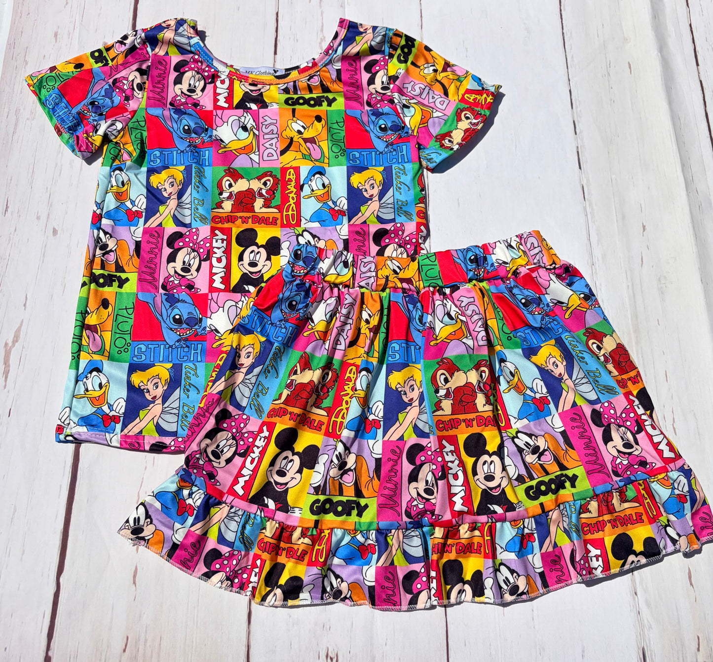 Character Mashup Skort Set