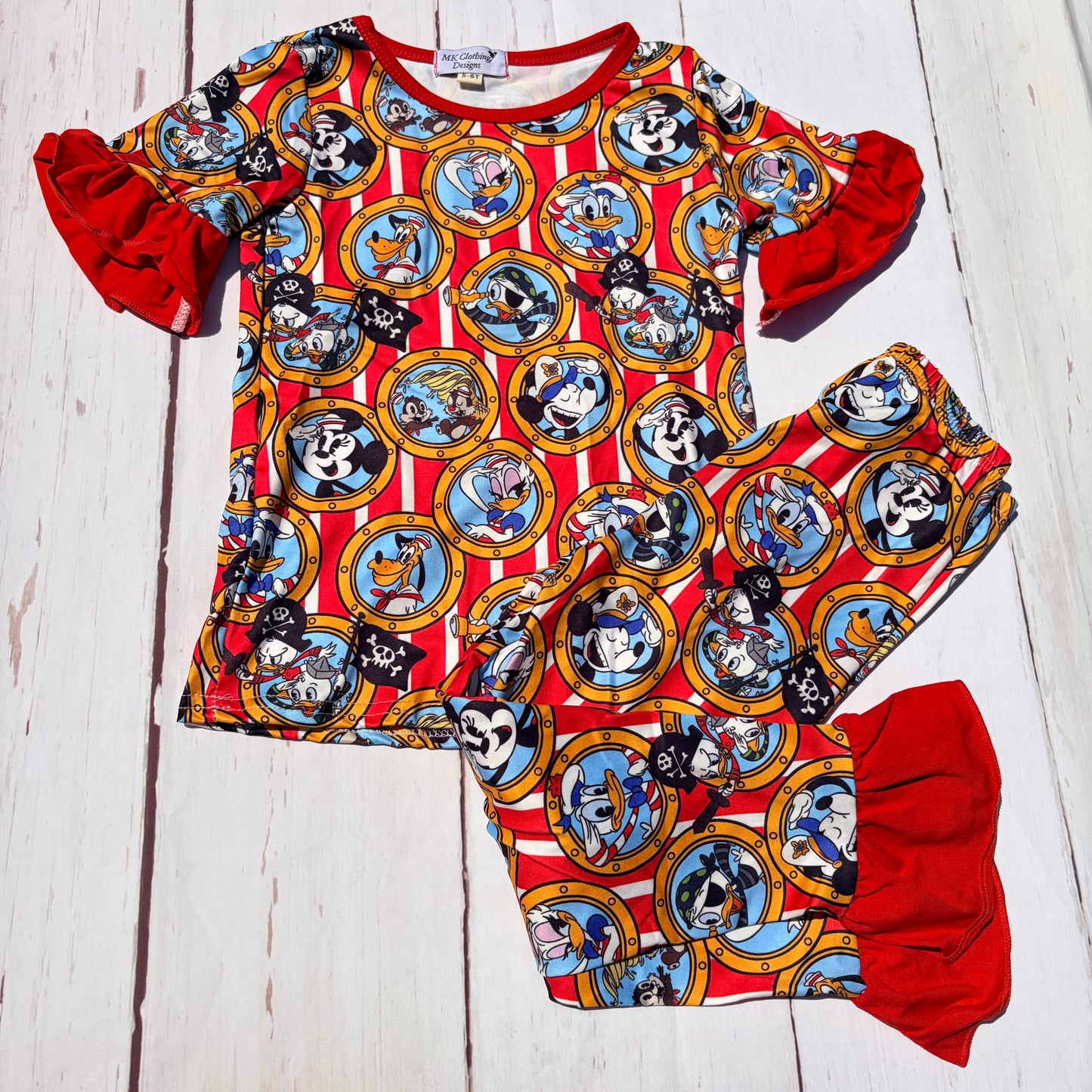 Character Cruise Port Hole Girl PJ Set