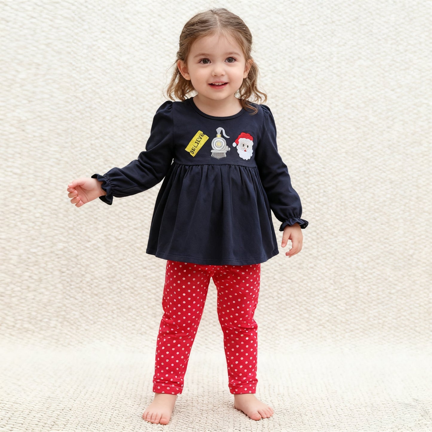 Polar Express Appliqué Girl Set