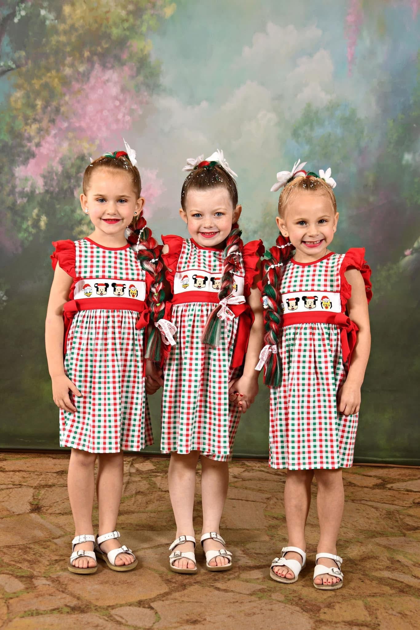 Mouse Christmas Smocked Dress PO55