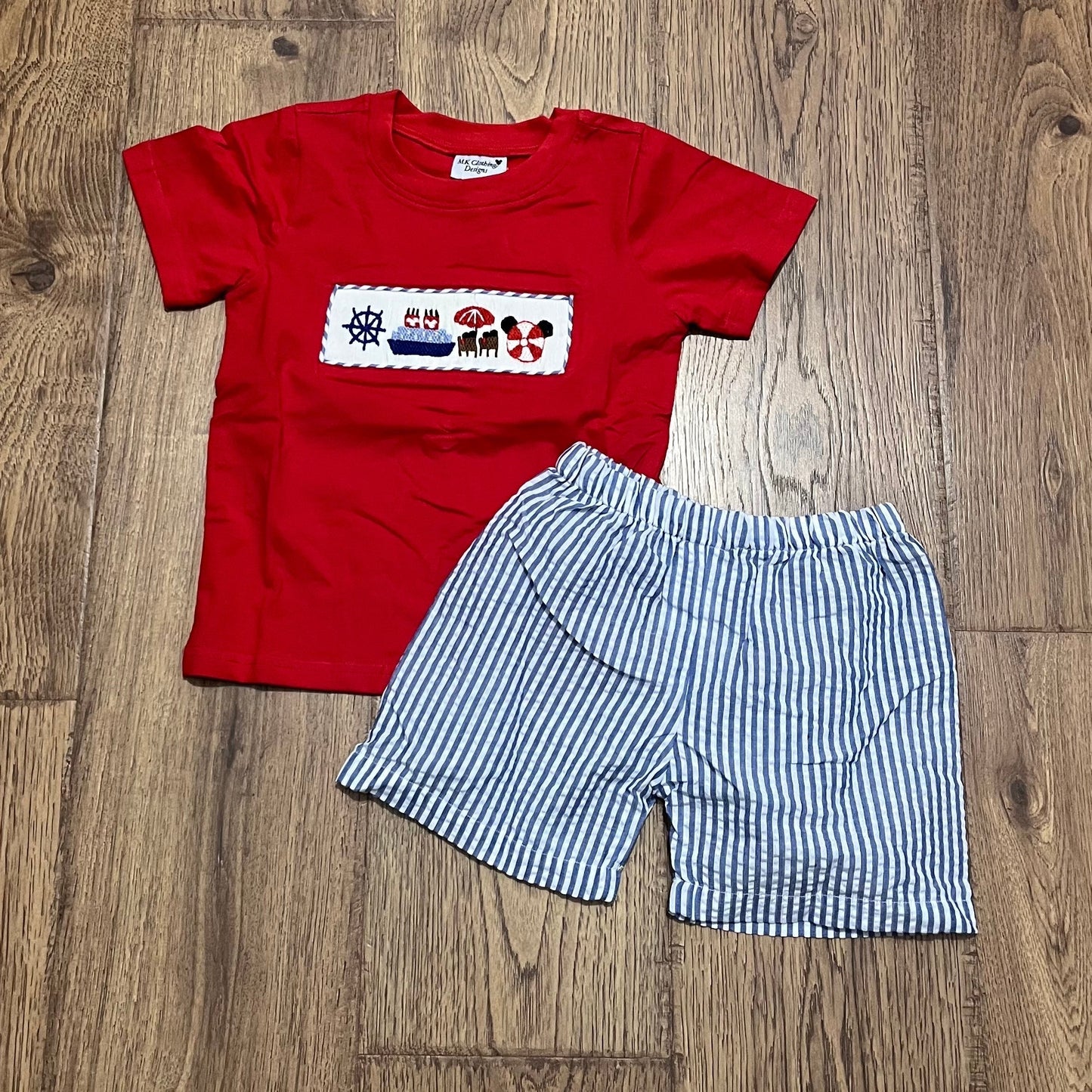 Magical Cruise Smocked Boy Set PO55