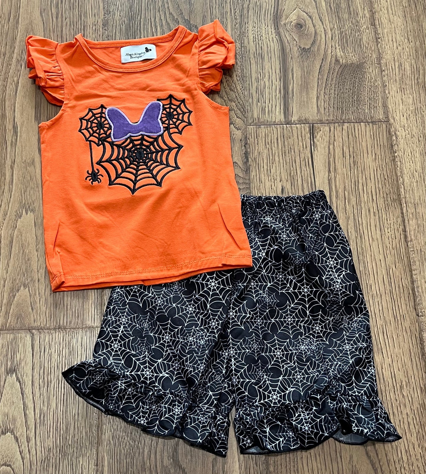 Spider Mouse Appliqué Girl Set