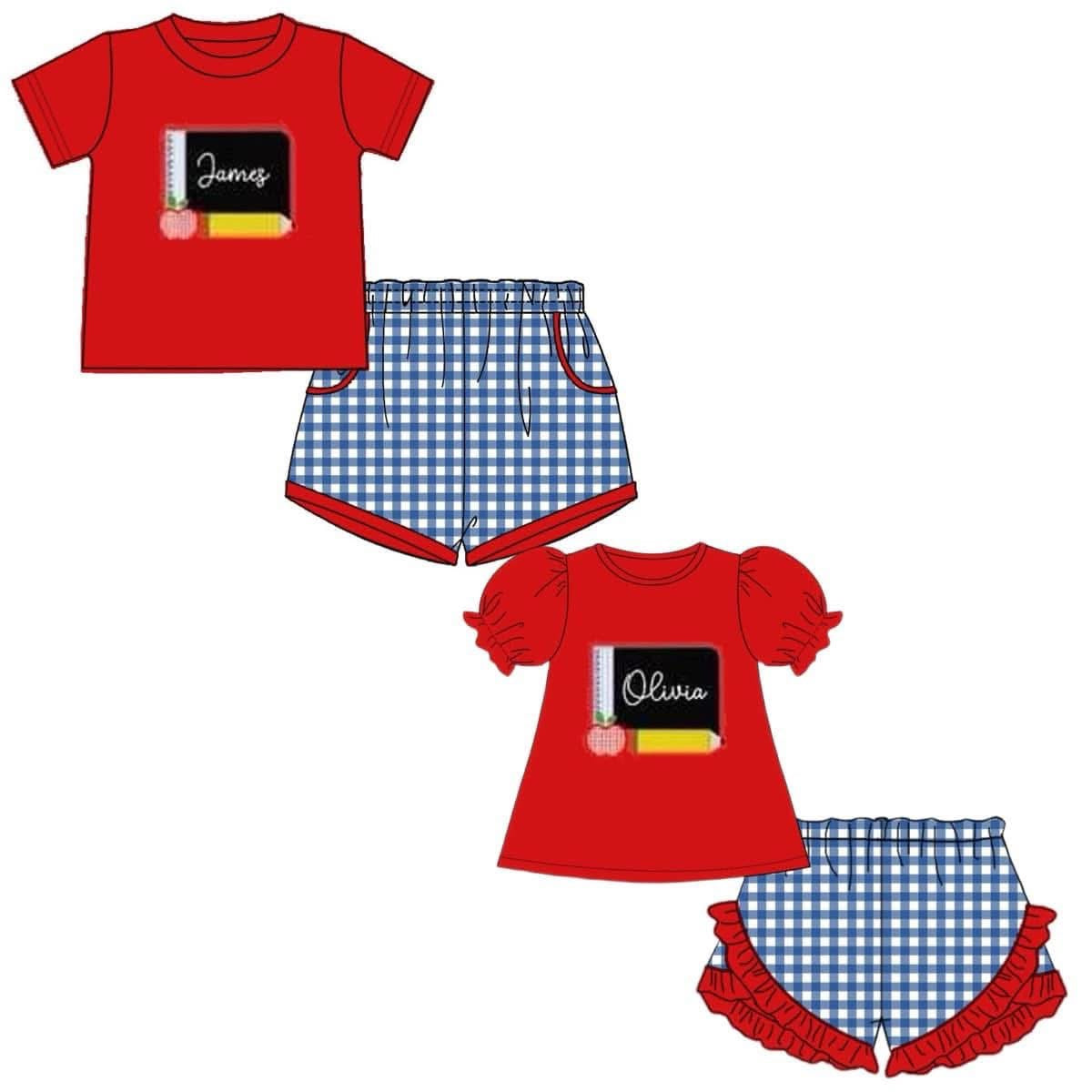 Chalk Board Embroidered Sets - ETA mid June