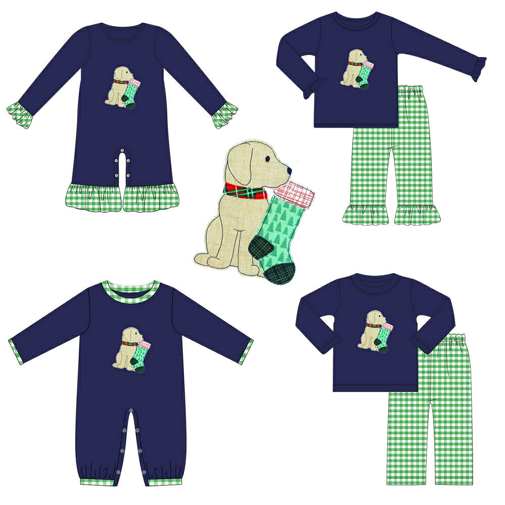 Dog and Stocking Embroidered Collection - ETA late October
