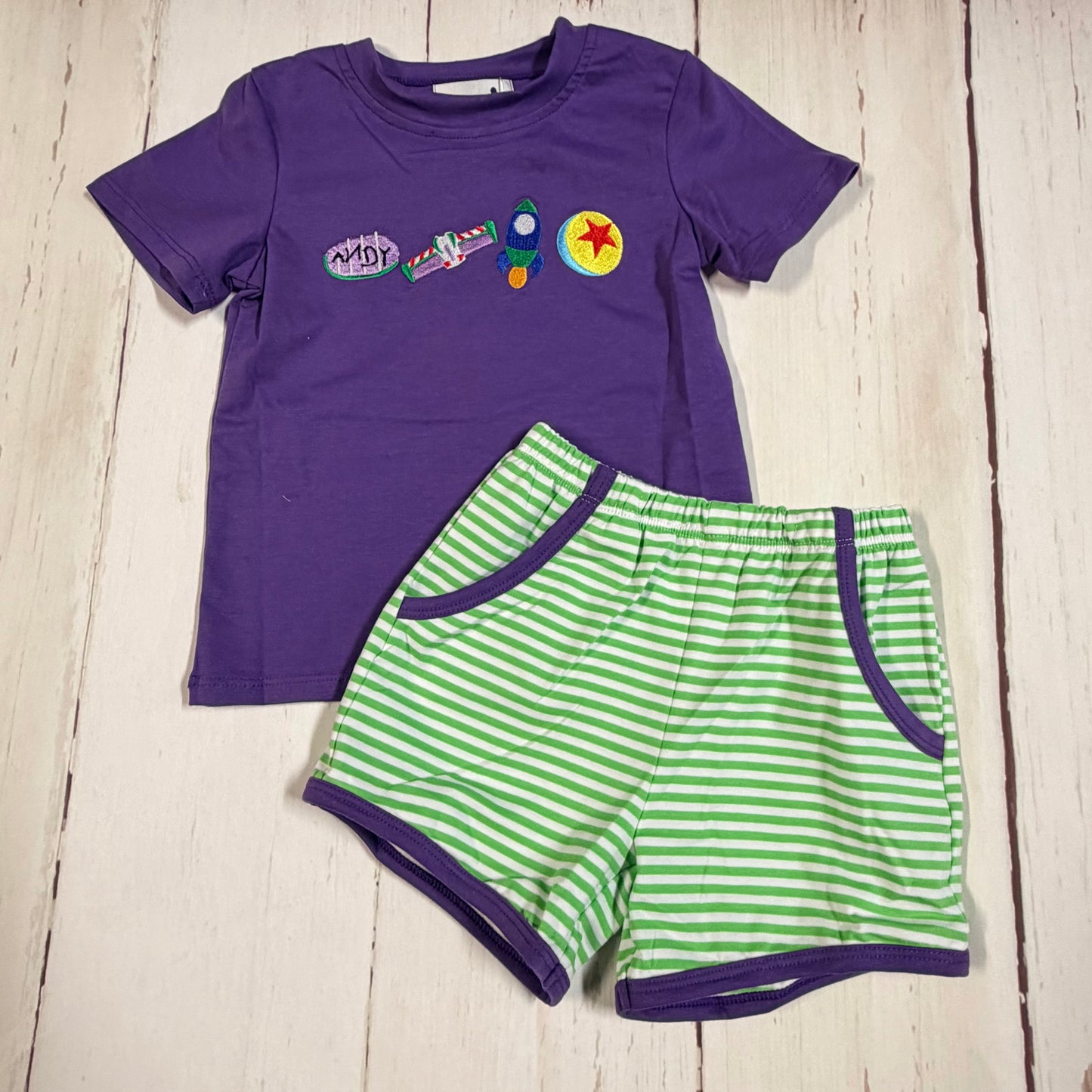 Buzz Lightyear Embroidered Boy Set