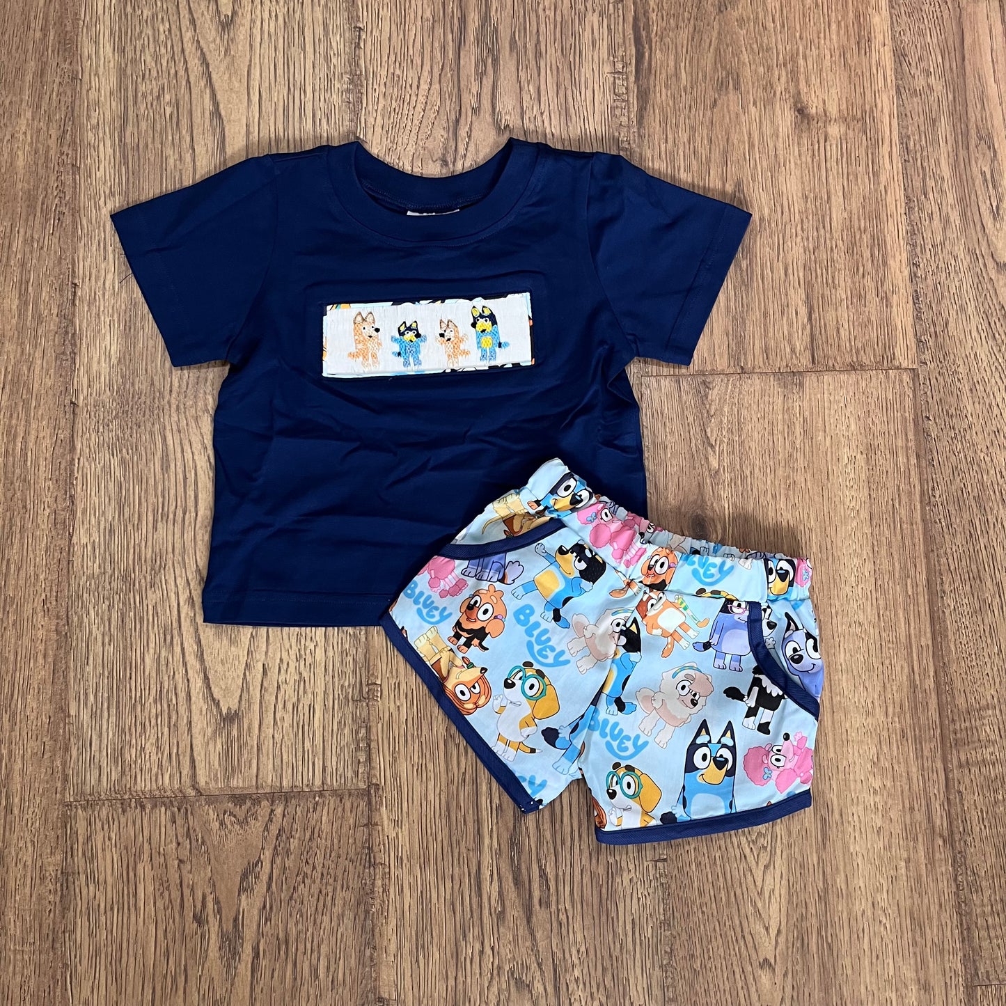Heeler Smocked Boy Set
