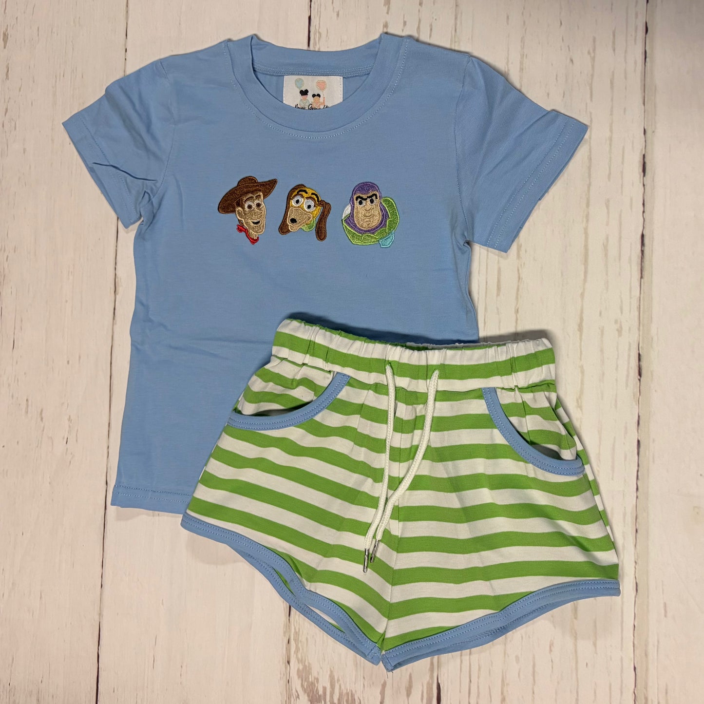 Toy Story Trio Embroidered Boy Set