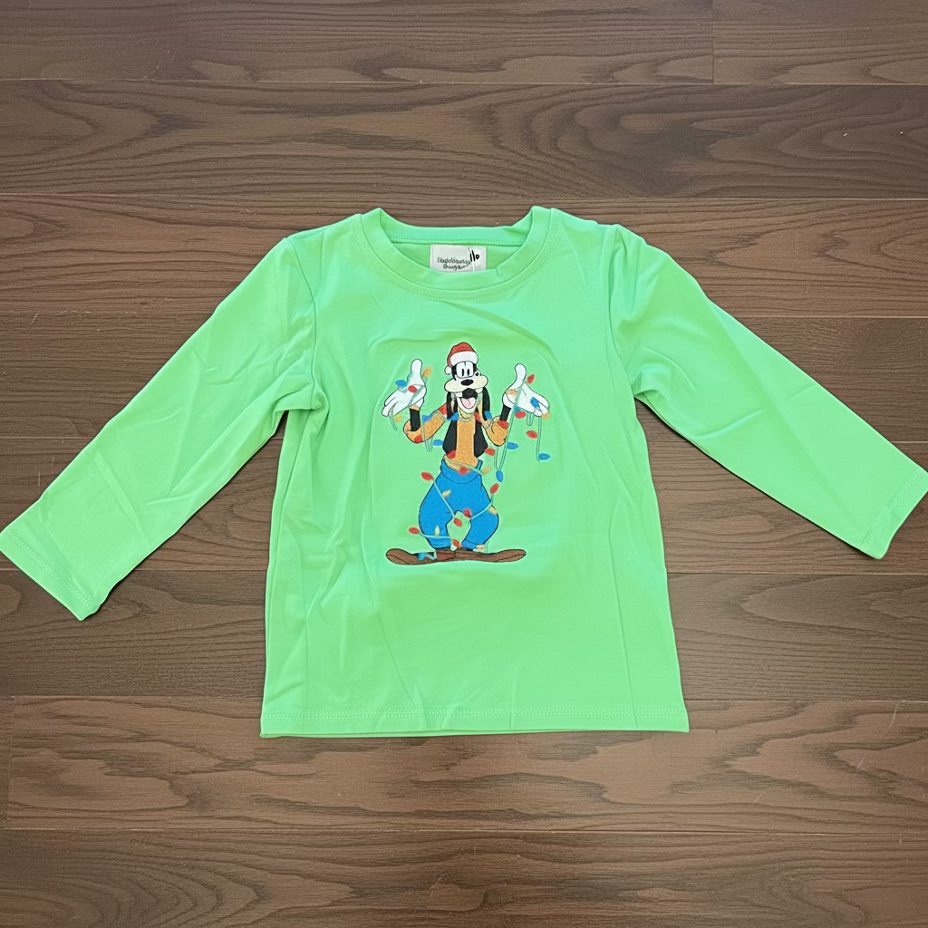 Christmas Goofy Appliqué Shirt