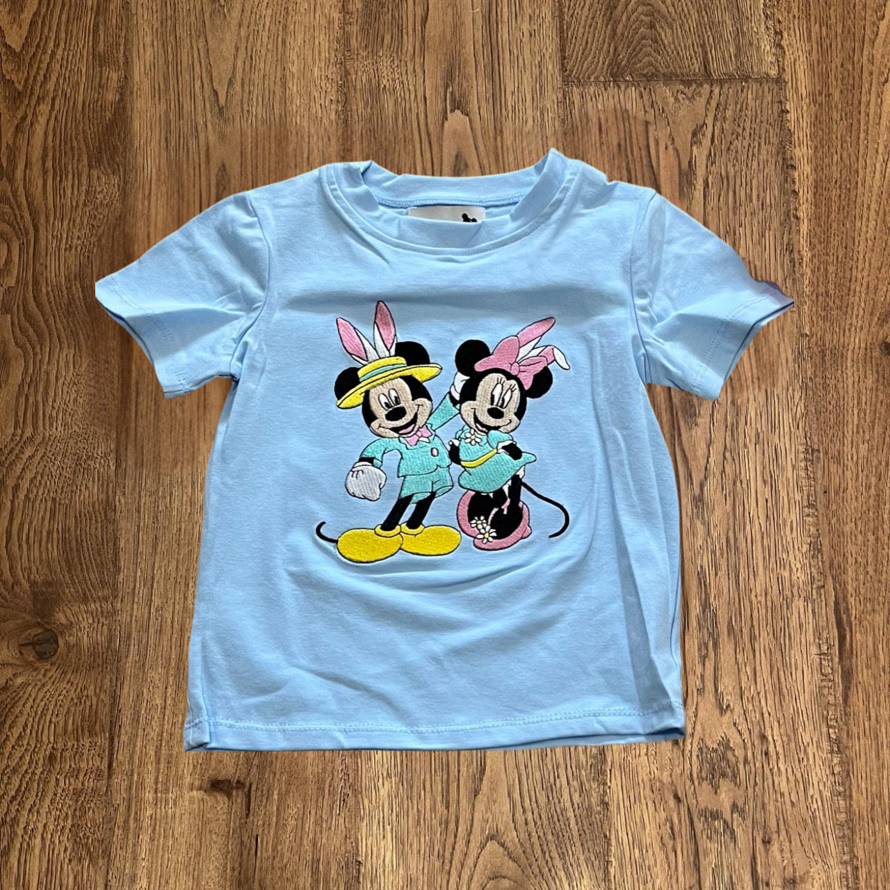 Mouse Easter Embroidered Boy Shirt