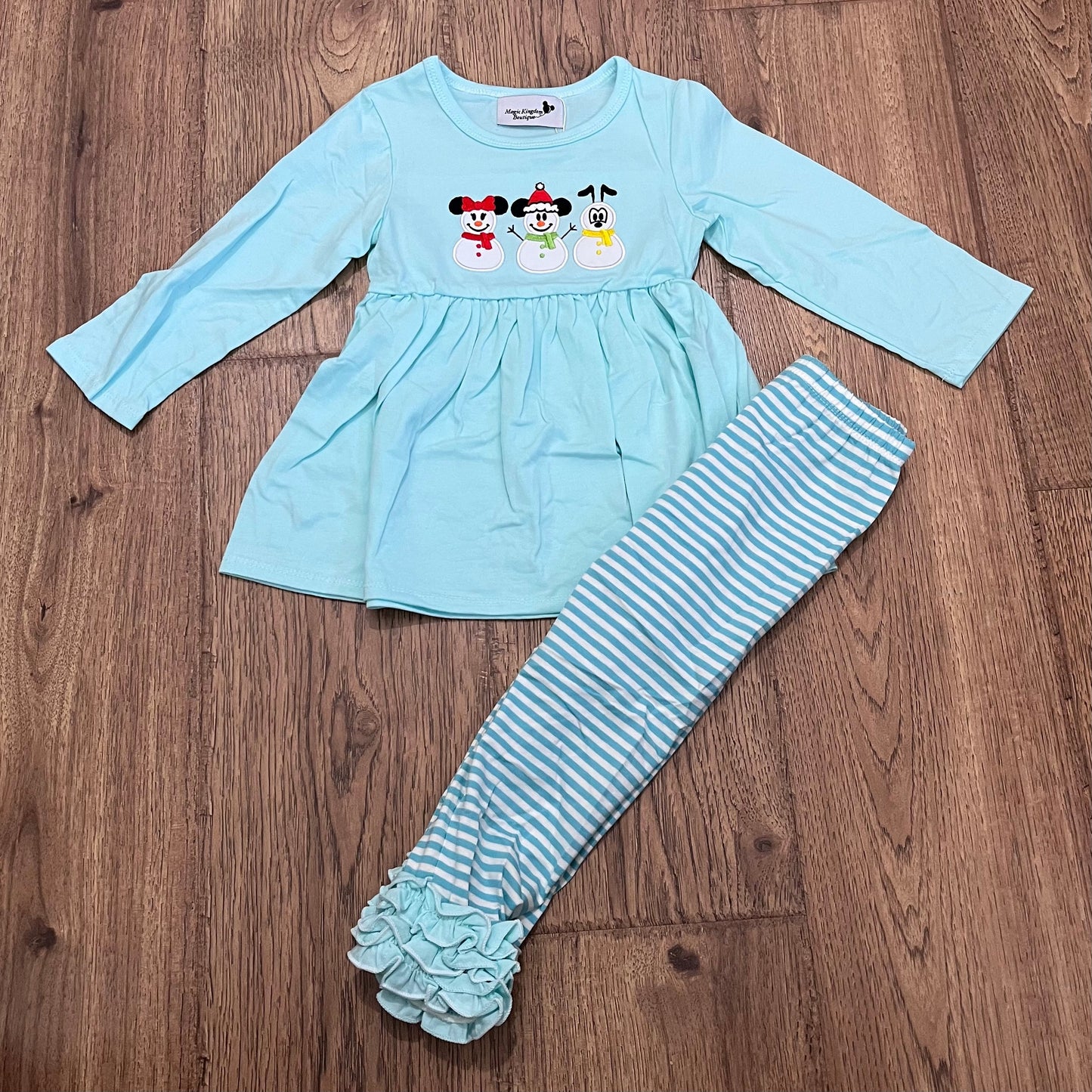 Snow Characters Appliqué Girl Set