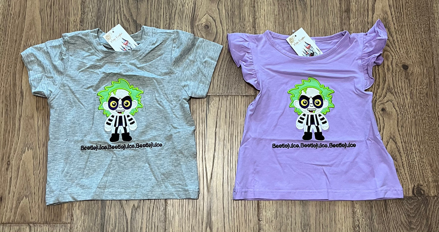 Beetlejuice Appliqué Girl Shirt PO31