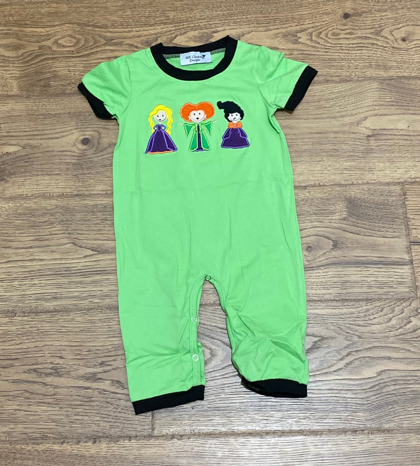 Hocus Pocus Witches Boy Applique Romper