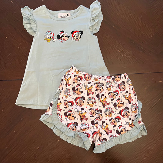 Christmas Characters Appliqué Girl Set