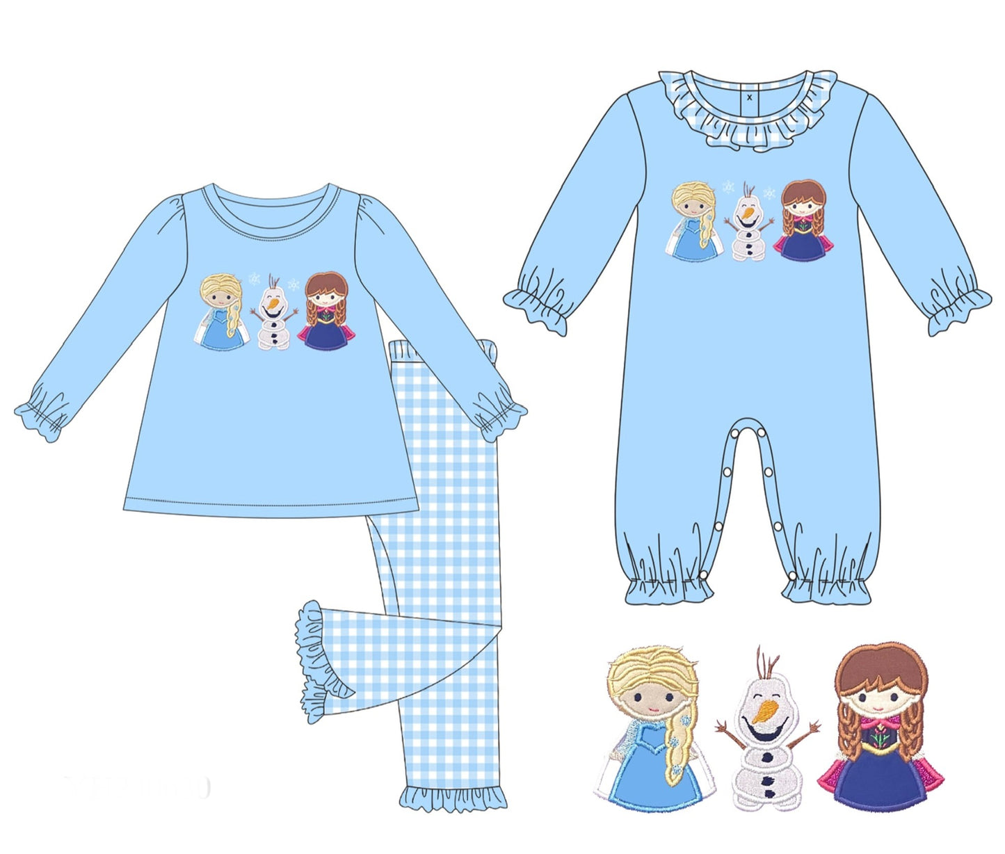 Frozen Trio Appliqué Collection - ETA early December