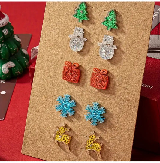 Christmas Earrings (5 pairs)