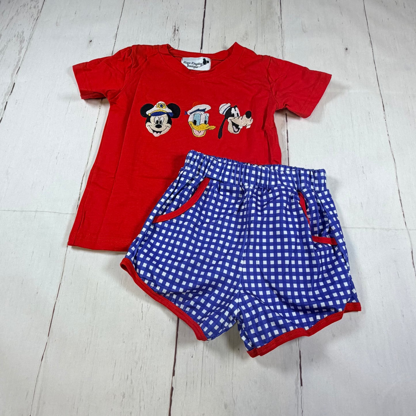 Character Cruise Embroidered Boy Set