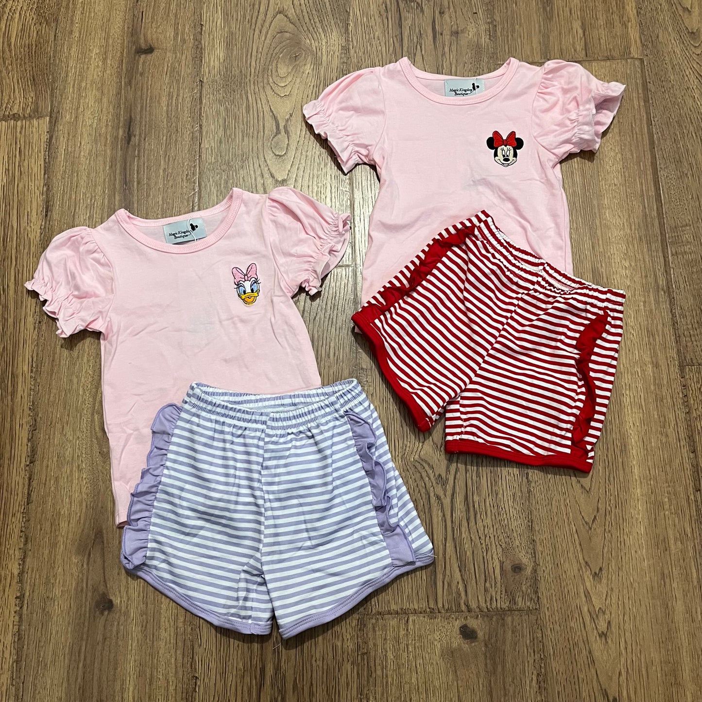 Character Embroidered Girl Sets
