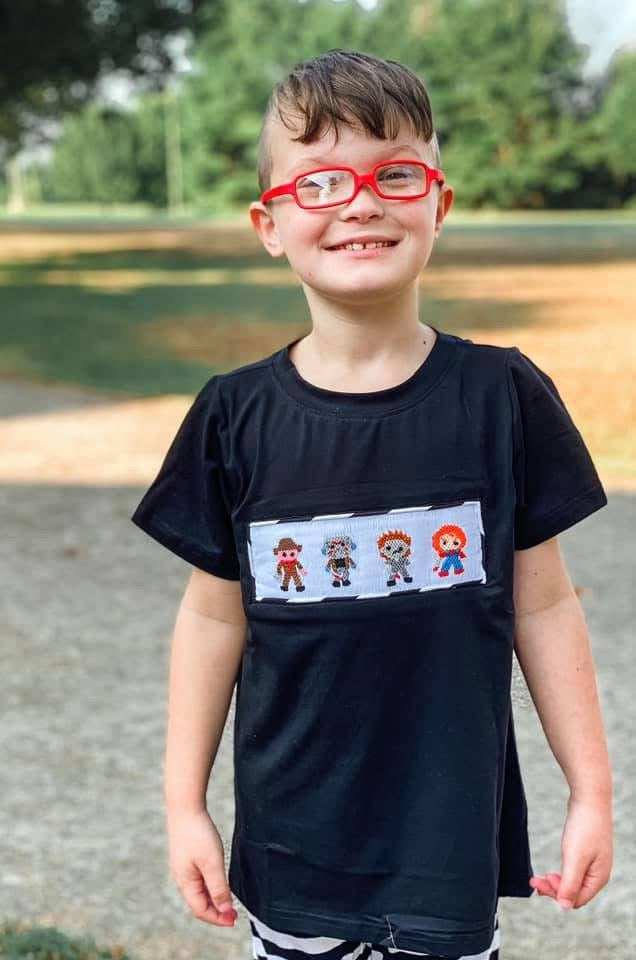 Horror Dudes Smocked Boy Set PO54