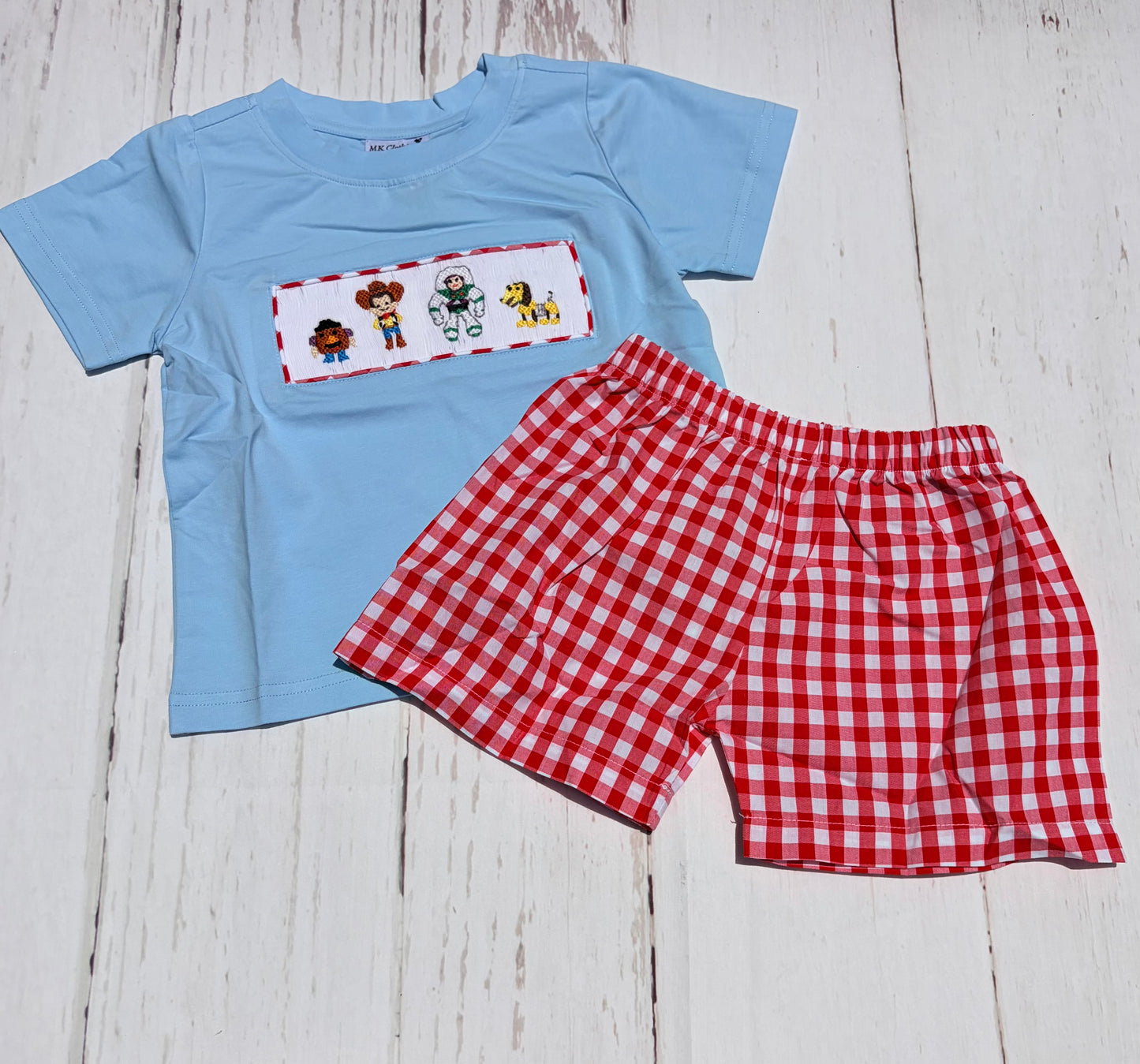 Toy Story Smocked Boy Short Set PO58