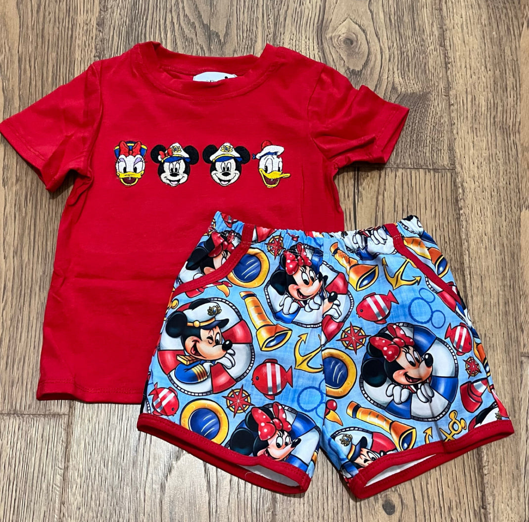 Magical Cruise Embroidered Boy Set