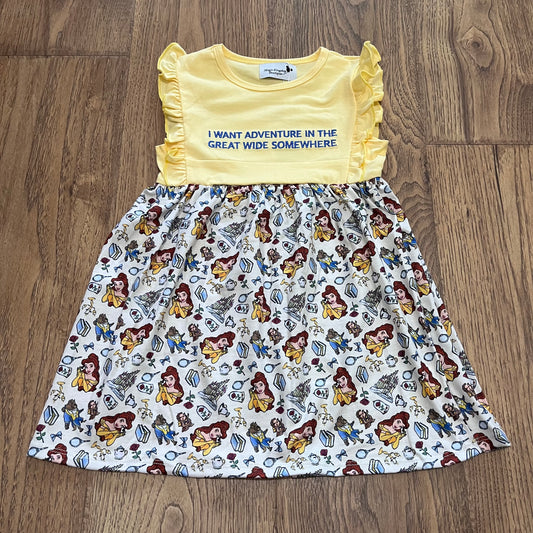 Belle Quote Embroidered Dress