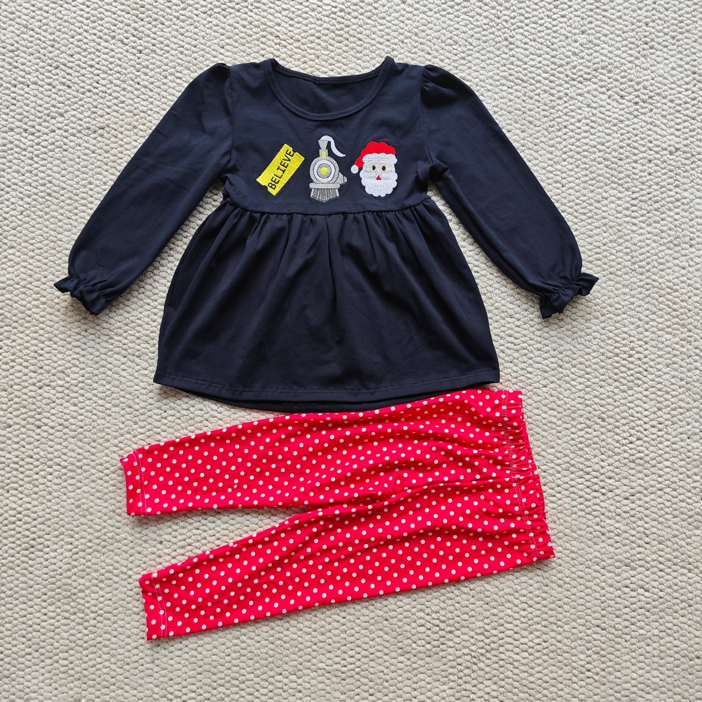 Polar Express Appliqué Girl Set