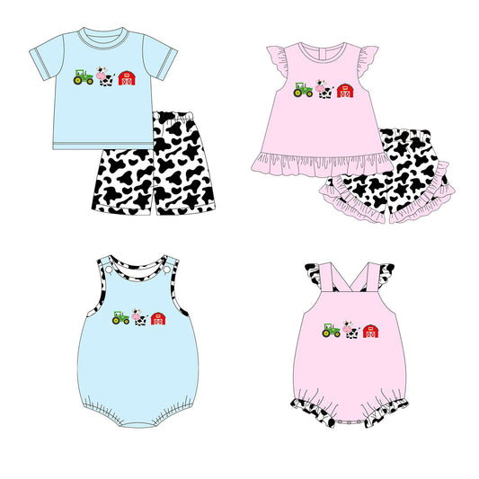 Blue and Pink Farm Trio Appliqué Collection - ETA early January