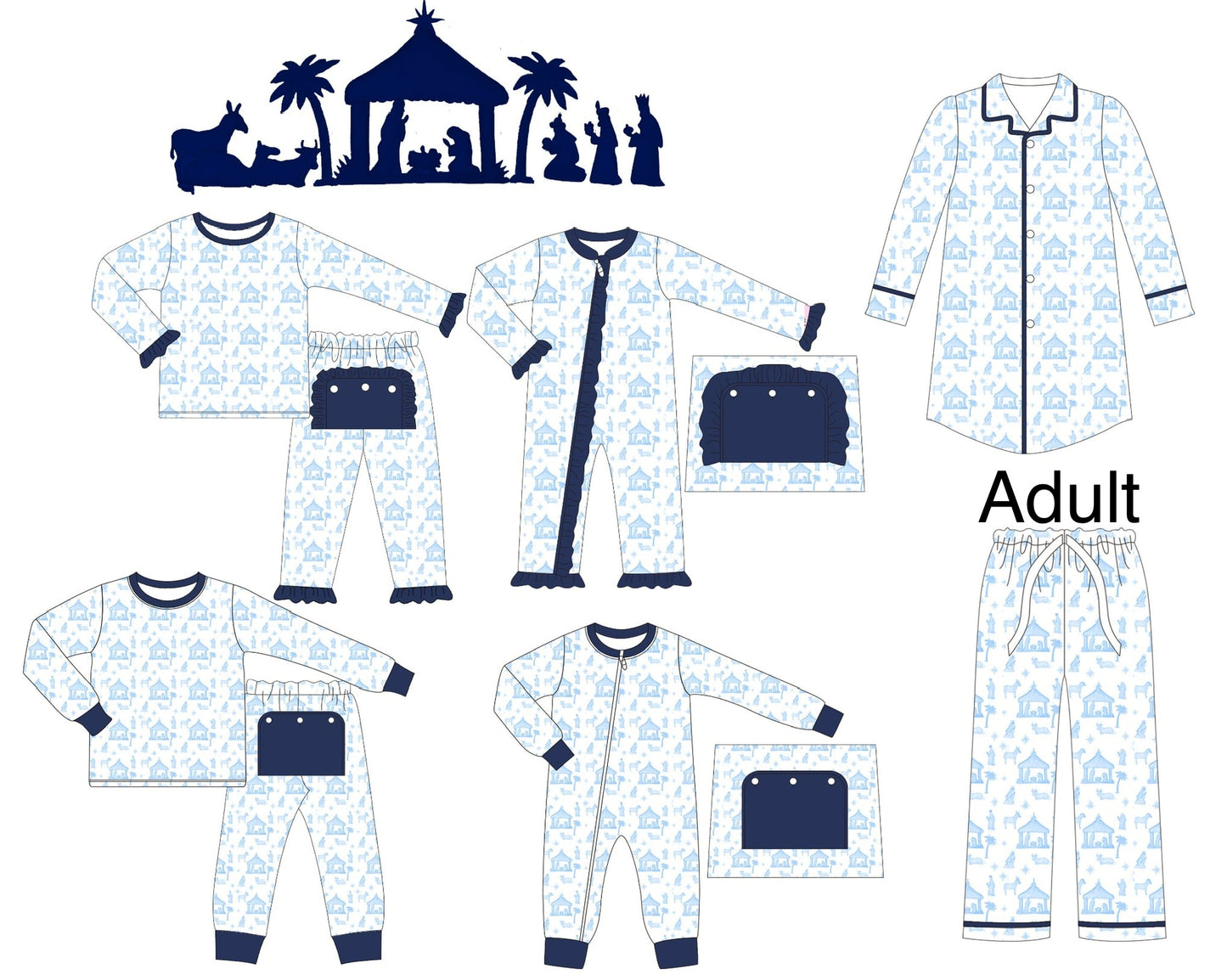 Nativity Pajamas - ETA early December