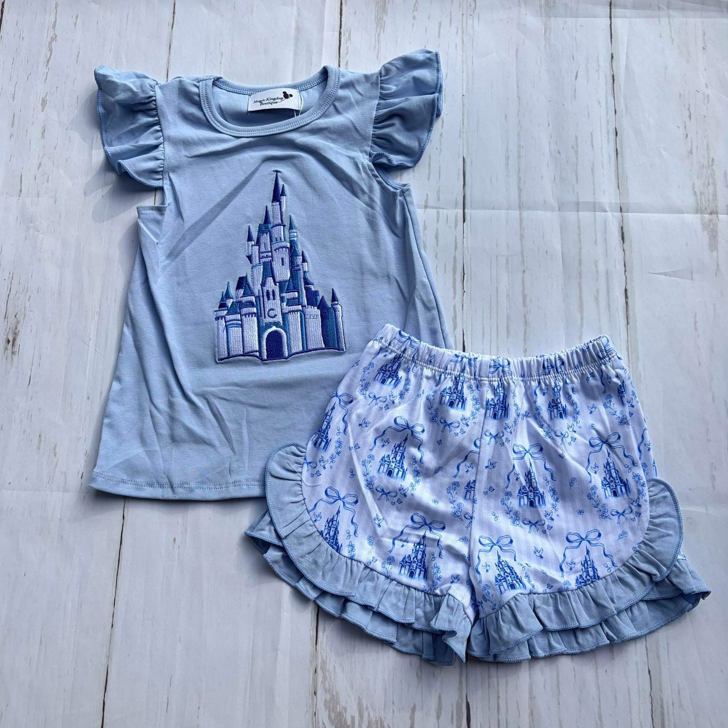 Castle Embroidered Girl Set