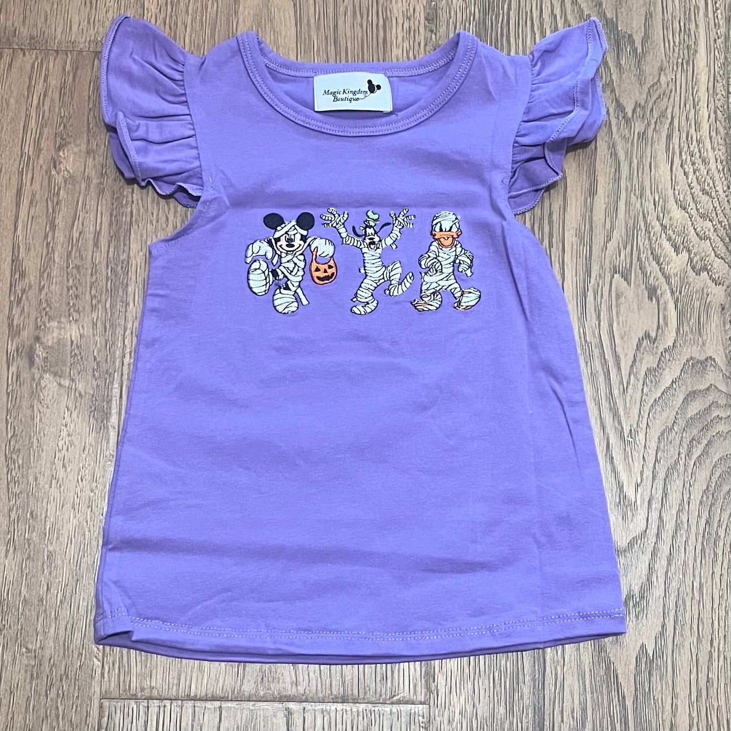 Mummy Characters Appliqué Girl Shirt
