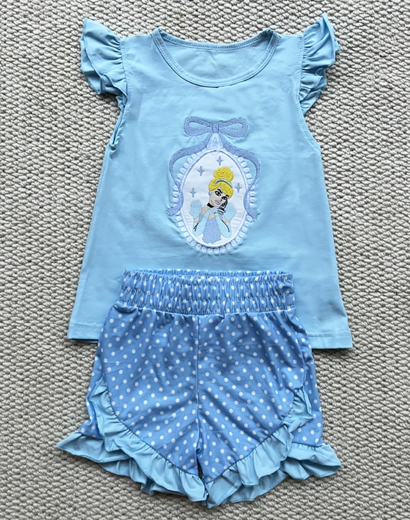 Princess Appliqué Short Sets
