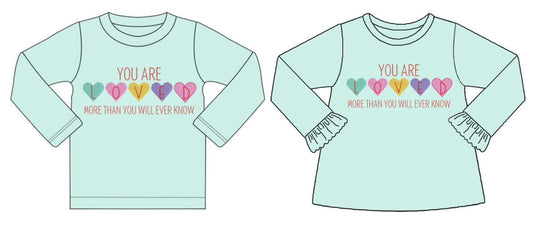 You Are Loved Appliqué Shirts - ETA early January