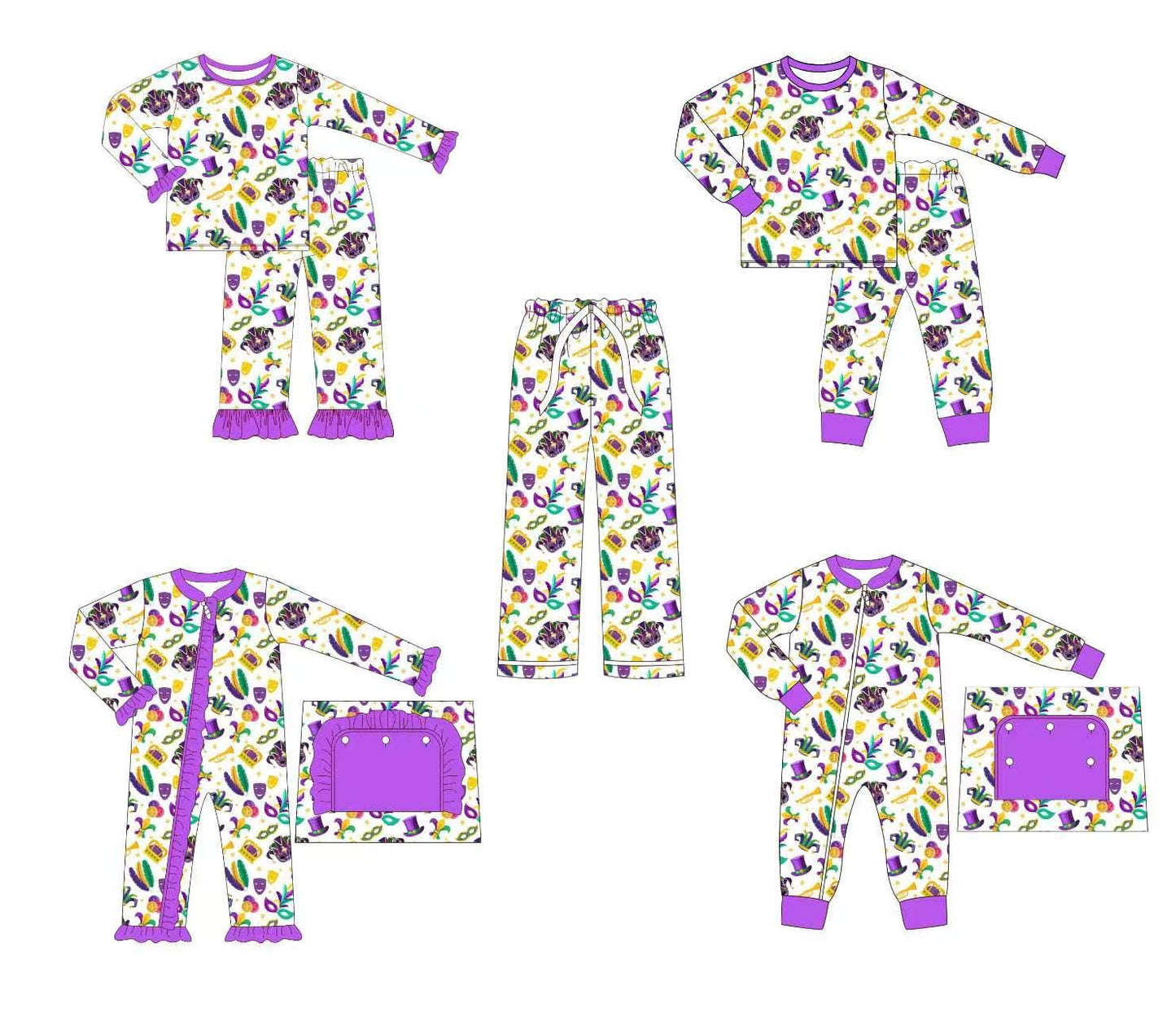 Mardi Gras PJ Collection - ETA mid December