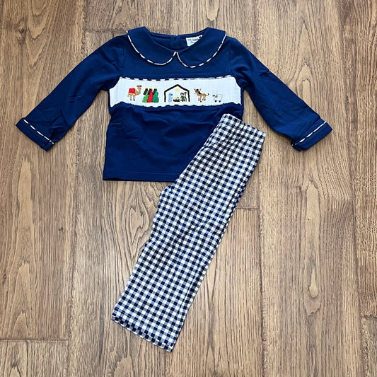 Nativity Smocked Boy Set PO48