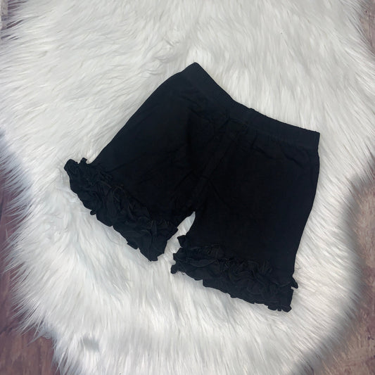 Knit Cotton Icing Shorts - Black