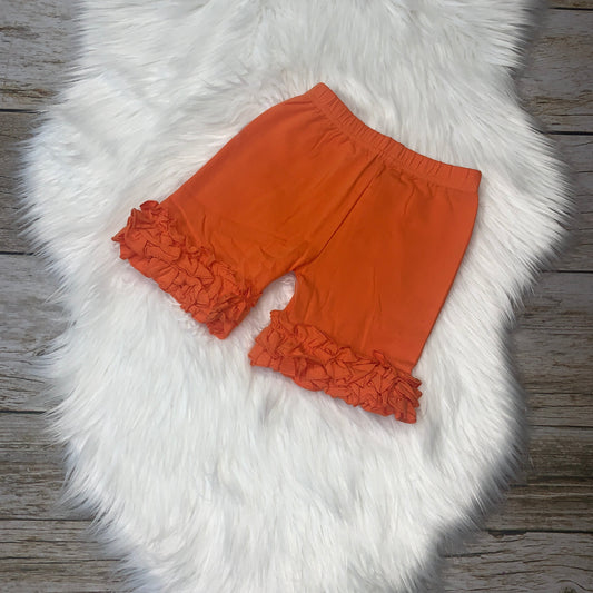 Knit Cotton Icing Shorts - Orange