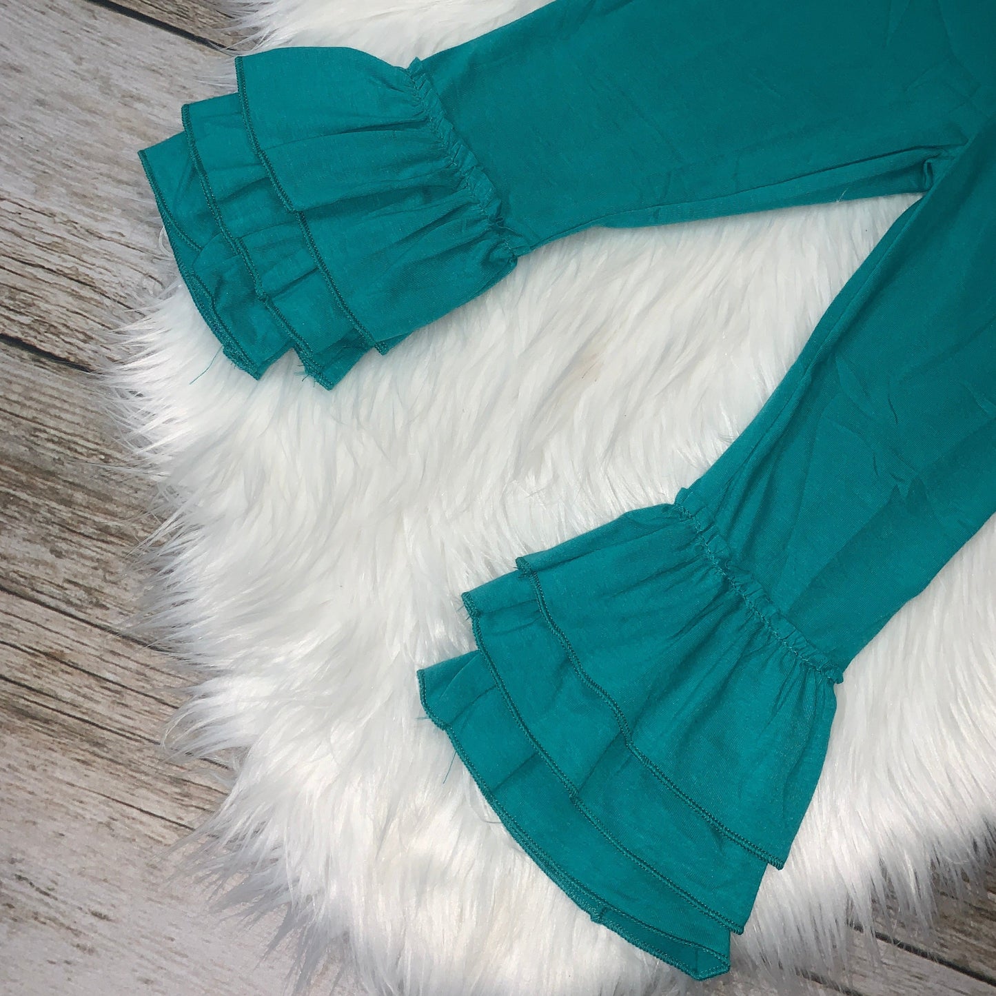 Knit Cotton Truffle Pants - Teal