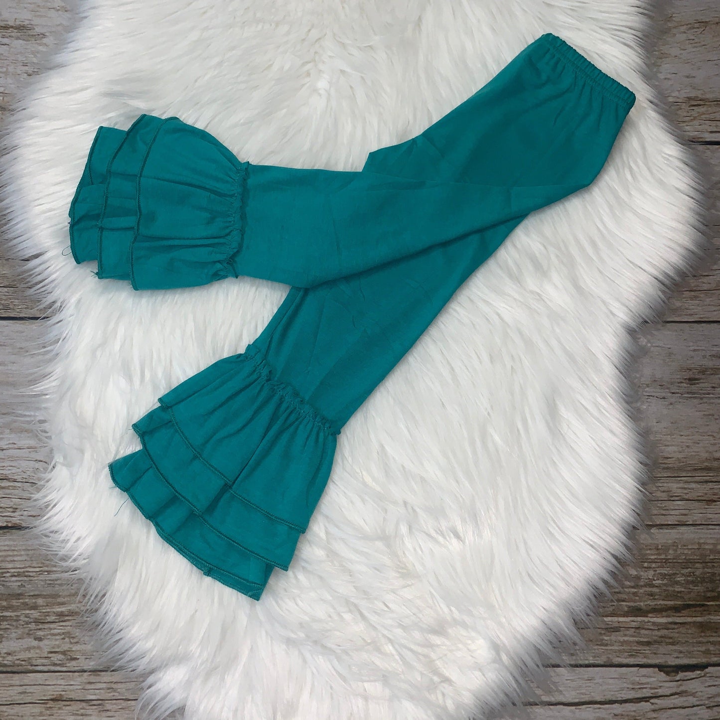 Knit Cotton Truffle Pants - Teal