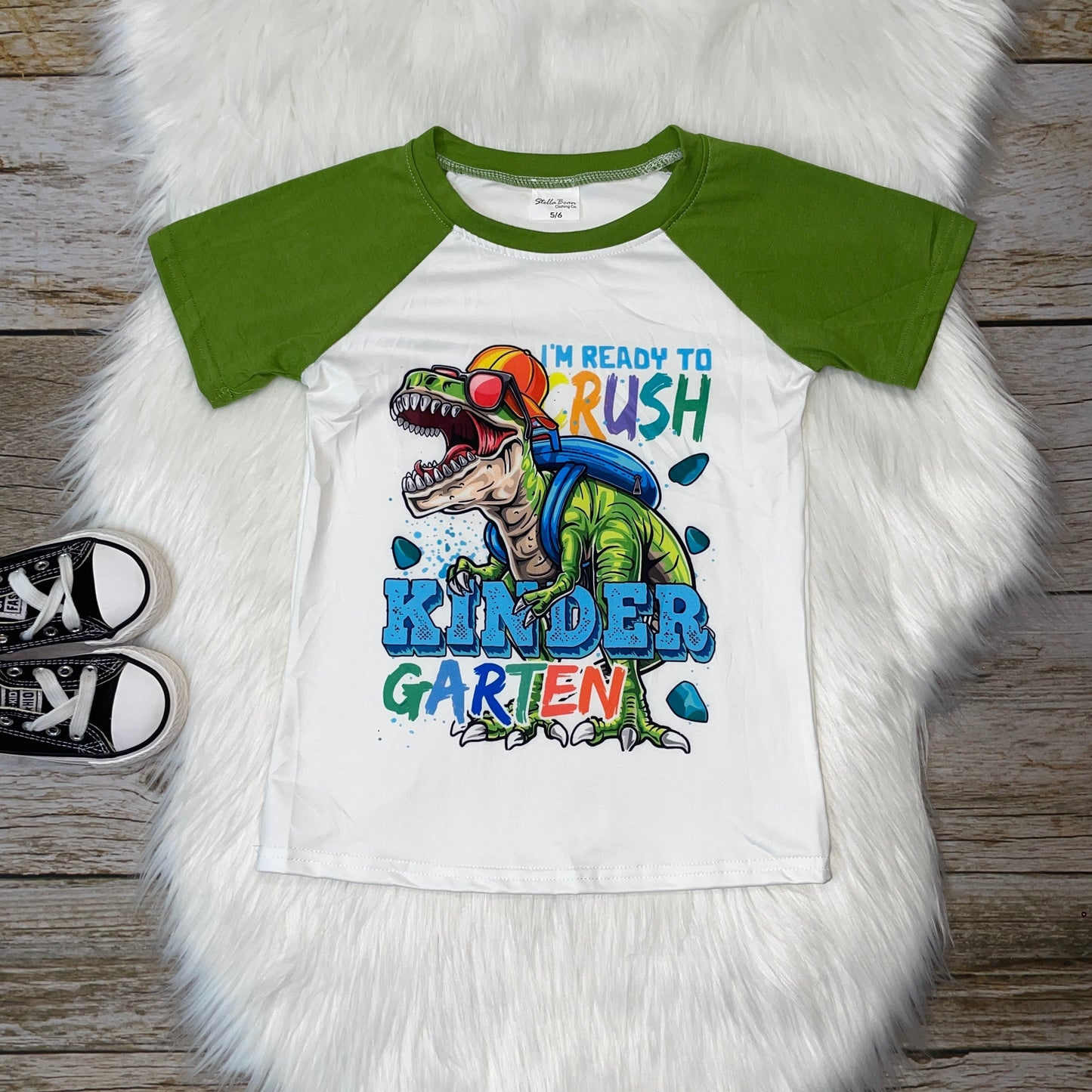 Back to School Raglan - Ready to Crush Kindergarten