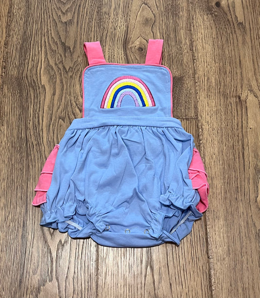 Muted Rainbow Appliqué Bubble